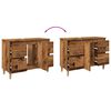 vidaXL Sink Cabinet Old Wood 80x33x60 cm Engineered Wood