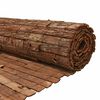 vidaXL Bark Fence Brown 600 x 125 cm Bark