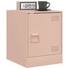 vidaXL Bedside Cabinets 2 pcs Pink 34.5x39x44 cm Steel