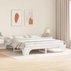 vidaXL Bed Frame White 180 x 200 cm Solid Pine Wood