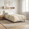 vidaXL Summer Duvet Quilted Cream 140 x 220 cm Microfiber