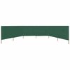 vidaXL 6-panel Wind Screen Fabric 800x80 cm Green