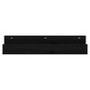 vidaXL Wall Shelves 2 pcs Black 50x12x9 cm Solid Wood Pine