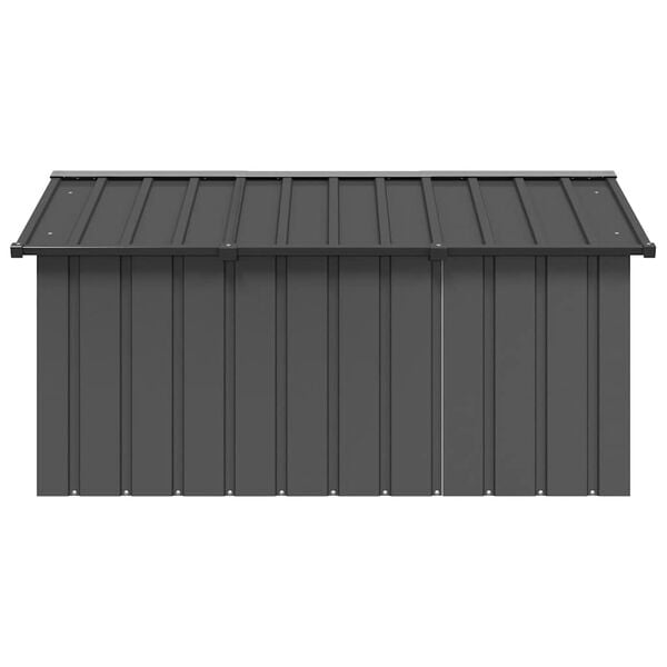 vidaXL Dog House Anthracite 116.5x153x81.5 cm Galvanised Steel