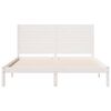 vidaXL Extra Long Bed Frame without Mattress White 140x210 cm Solid Wood
