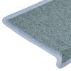 vidaXL Stair Mats 15 pcs 65x21x4 cm Sea Blue Rectangular Edge