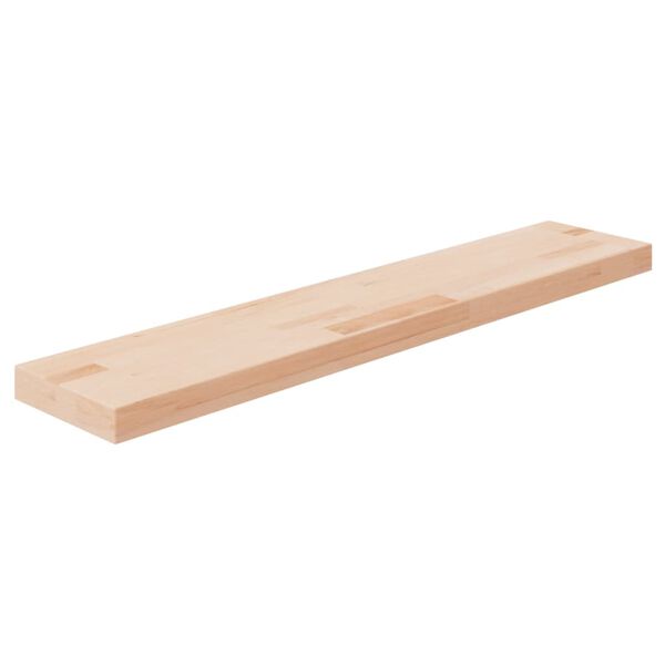 vidaXL Shelf Board 100x20x4 cm Untreated Solid Wood Oak