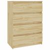 vidaXL Side Cabinet | Natural Pine | Solid Pinewood | Standard | Side Cabinet