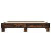 vidaXL Bed Frame without Mattress Smoked Oak 180x200 cm Super King