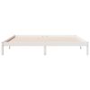 vidaXL Extra Long Bed Frame without Mattress White 200x210 cm Solid Wood Pine