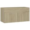 vidaXL Sink Cabinet Sonoma Oak 90x38,5x46 cm Engineered Wood