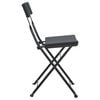 vidaXL Folding Bistro Chairs 8 pcs Black Poly Rattan and Steel