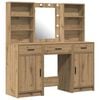 vidaXL Dressing Table Set 3 pcs Artisan Oak Engineered Wood