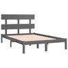 vidaXL Bed Frame without Mattress Grey 200x200 cm Solid Wood