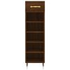 vidaXL Shoe Cabinet Brown Oak 30x35x105 cm Engineered Wood