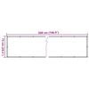 vidaXL Balcony Privacy Screen Cream 500x75 cm PVC