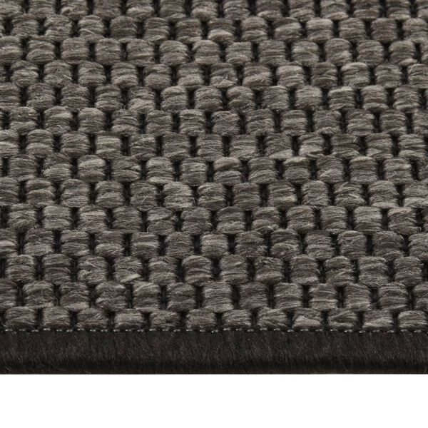 vidaXL Sisal Look Carpet Runner Anthracite 80x400 cm