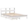 vidaXL Bookcase Bed without Mattress White 160x200 cm Solid Wood Pine
