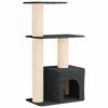 vidaXL Cat Tree with Sisal Scratching Posts Dark Grey 133 cm
