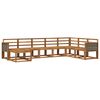 vidaXL Outdoor Sofa Set 8 pcs Natural Solid Acacia Wood