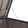 vidaXL Garden Storage Box Black 151.5 x 82 x 110.5 cm Steel
