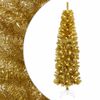 vidaXL Artificial Slim Christmas Tree 180 cm 300 LEDs Warm White