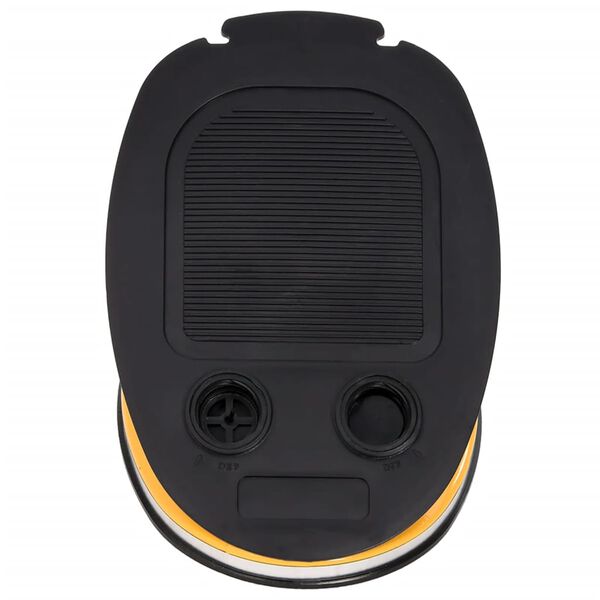 vidaXL Foot Pump 26x18 cm PP and PE Grey and Yellow