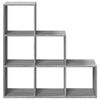 vidaXL Room Divider Bookcase&nbsp;3-Tier&nbsp;Grey Sonoma 99x29x99 cm Engineered Wood