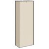 vidaXL Shoe Cabinet Cream 60x30x166 cm Fabric