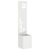 vidaXL Garden Privacy Screen White 32 x 32 x 150 cm Cold-rolled steel