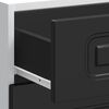 vidaXL Kitchen Base Cabinet "Kalmar" Black Engineered Wood