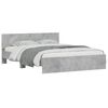 vidaXL Bed Frame without Mattress Concrete Grey 140x200 cm