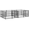 vidaXL Outdoor Dog Kennel Steel 7,51 m&sup2;