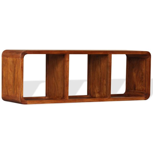 vidaXL TV Cabinet Solid Wood with Honey Finish 120x30x40 cm