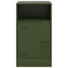 vidaXL Bedside Cabinets 2 pcs Olive Green 34.5x39x62 cm Steel