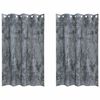 vidaXL Velvet Curtains 2 pcs Silver Grey 175 x 140 cm Velvet
