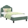 vidaXL Children's Bed Frame with Headboard Sea Green 80 x 160 cm