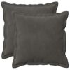 vidaXL Cushion Cover 2 pcs HOUTEN Dark Grey 40 x 40 cm Velvet