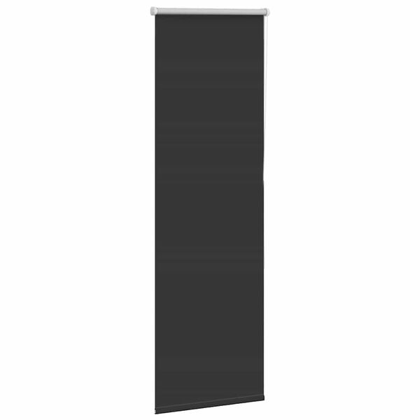vidaXL Roller Blind Blackout Black 45x150 cm Fabric Width 40.7 cm Polyester