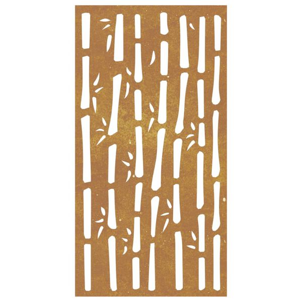 vidaXL Garden Wall Decoration 105x55 cm Corten Steel Bamboo Design