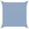 vidaXL Sunshade Sail Blue and White 3.6 x 3.6 m HDPE