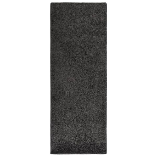 vidaXL Soft Pile Rug Anti-slip 67x180 cm Anthracite