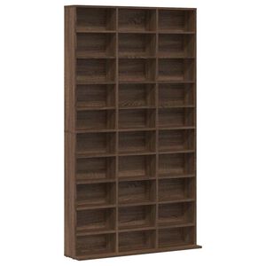 vidaXL CD Cabinet Brown Oak 102x23x177.5 cm Engineered Wood