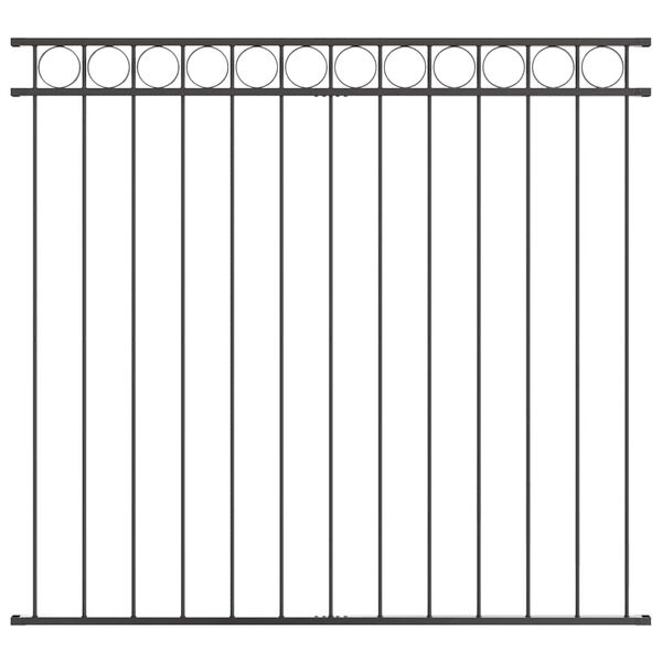 vidaXL Fence Element Assen Grey 170 x 120 cm Steel