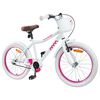 vidaXL Kids Bike 20'' for 6-11 Years Old White