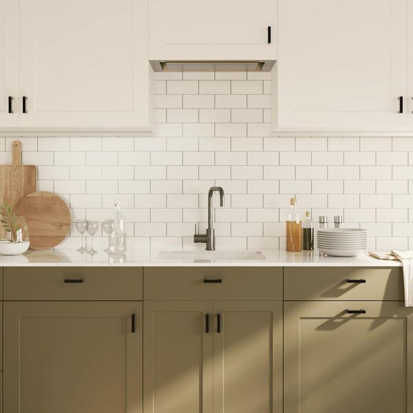 vidaXL Cabinet Handles 10 pcs Black 64 mm Stainless Steel