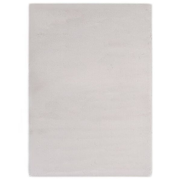 vidaXL Rug 120x160 cm Faux Rabbit Pelt Grey