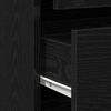 vidaXL Drawer Cabinet Black 60 x 41 x 76 cm Engineered Wood