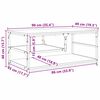 vidaXL Coffee Table Old Wood 90 x 49 x 40 cm Engineered Wood