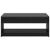 vidaXL Hall Bench with Cushion with Shelf Black Oak 103 x 38 x 45 cm